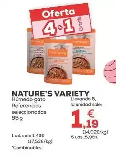 Kiwoko Nature's variety - humedo gato oferta