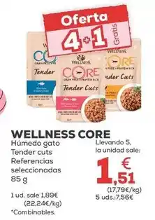 Kiwoko Wellness core - humedo gato tender cuts oferta