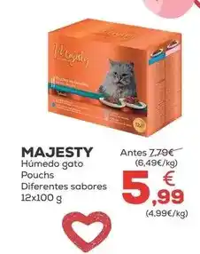 Kiwoko Majesty - humedo gato pouchs oferta