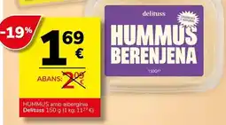 Supermercados Charter Delituss - hummus amb albergnia oferta