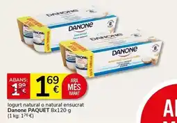Supermercados Charter Danone - iogurt natural o natural ensucrat oferta