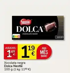 Supermercados Charter Nestlé - xocolata negra dolca oferta