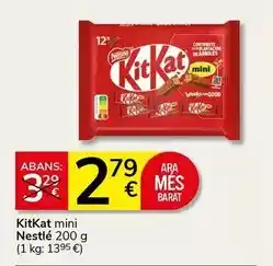 Supermercados Charter Nestlé - kitkat mini oferta