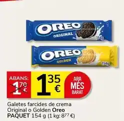 Supermercados Charter Oreo - galetes farcides de crema original o golden oferta