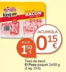 Supermercados Charter El pozo - tires de baco oferta