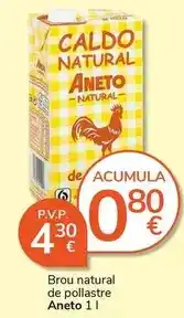 Supermercados Charter Aneto - brou natural de pollastre oferta