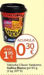 Supermercados Charter Gallina blanca - yakisoba clàssic yatekomo oferta