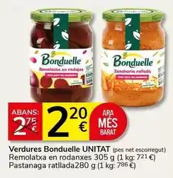 Supermercados Charter Bonduelle - verdures oferta