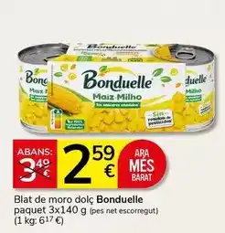 Supermercados Charter Bonduelle - blat de moro dolc oferta