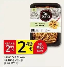 Supermercados Charter Ta tung - tallarines al wok oferta