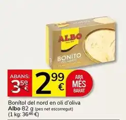 Supermercados Charter Albo - bonitol del nord en oli d'oliva oferta