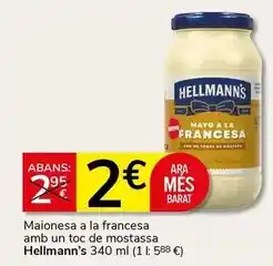 Supermercados Charter Hellmann's - maionesa a la francesa amb un toc de mostassa oferta