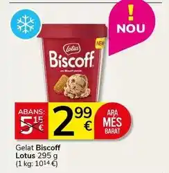 Supermercados Charter Lotus - gelat biscoff oferta