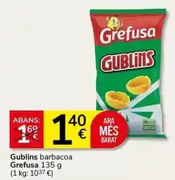 Supermercados Charter Grefusa - gublins barbacoa oferta
