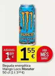 Supermercados Charter Mango - beguda energetica mango loco oferta