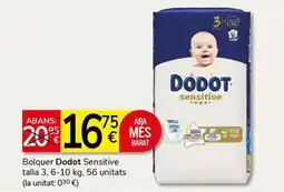 Supermercados Charter Dodot - bolquer sensitive talla oferta