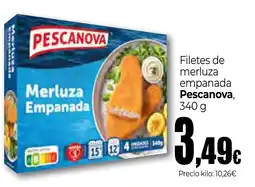 Unide Supermercados PESCANOVA Filetes de merluza empanada oferta