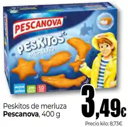 Unide Supermercados PESCANOVA Peskitos de merluza oferta