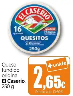 Unide Supermercados EL CASERIO Queso fundido original oferta