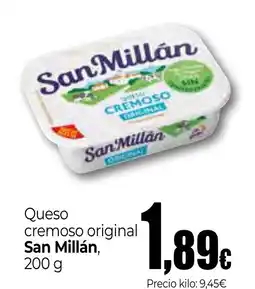 Unide Supermercados SAN MILLAN Queso cremoso original oferta