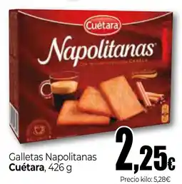 Unide Supermercados CUETARA Galletas Napolitanas oferta