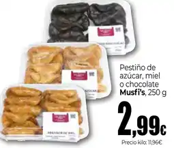 Unide Supermercados MUSFI'S Pestiño de azúcar, miel o chocolate oferta