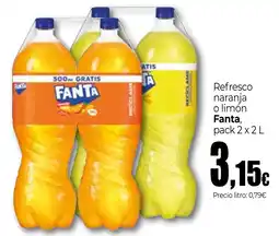 Unide Supermercados FANTA Refresco naranja o limón oferta