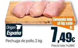 Unide Supermercados Pechuga de pollo oferta