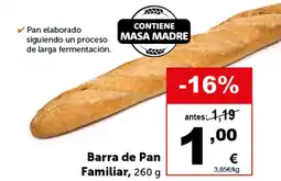 Masymas Barra de Pan Familiar oferta