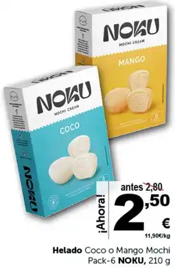 Masymas NOKU Helado Coco o Mango Mochi oferta