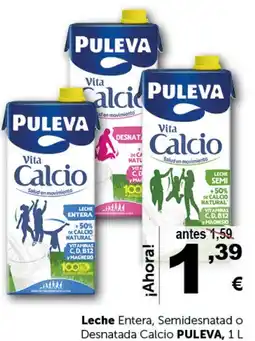 Masymas PULEVA Leche Entera, Semidesnatado Desnatada Calcio oferta