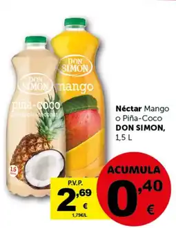 Masymas DON SIMON Néctar Mango o Piña-Coco oferta