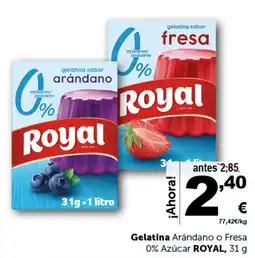 Masymas ROYAL Gelatina Arándano o Fresa 0% Azúcar oferta