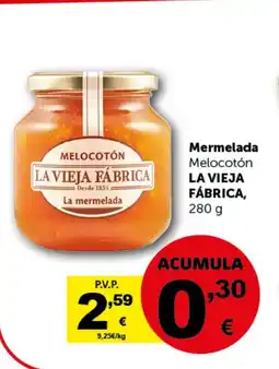 Masymas LA VIEJA FÁBRICA Mermelada Melocotón oferta