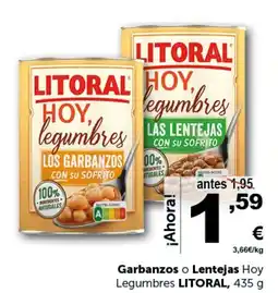 Masymas LITORAL Garbanzos o Lentejas Hoy Legumbres oferta