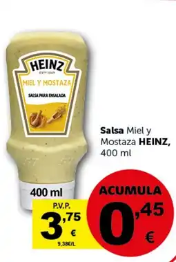 Masymas HEINZ Salsa Miel y Mostaza oferta