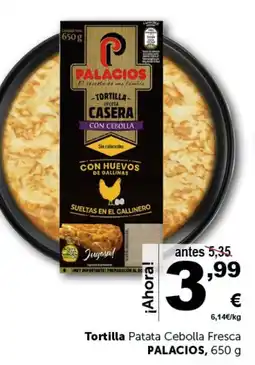 Masymas PALACIOS Tortilla Patata Cebolla Fresca oferta