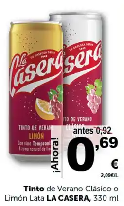 Masymas LA CASERA Tinto de Verano Clásico o Limón Lata oferta