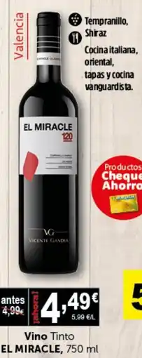 Masymas EL MIRACLE Vino Tinto oferta