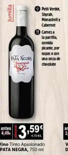 Masymas PATA NEGRA Vino Tinto Apasionado oferta