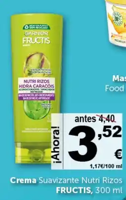 Masymas GARNIER Fructis crema suavizante nutri rizos oferta