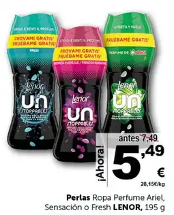 Masymas LENOR Perlas Ropa Perfume Ariel, Sensación o Fresh oferta