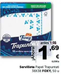 Masymas FOXY Servilleta Papel Trapuntati oferta