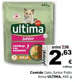 Masymas ULTIMA Comida Gato Junior Pollo Arroz oferta