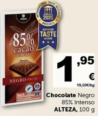 ALTEZA Chocolate Negro 85% Intenso