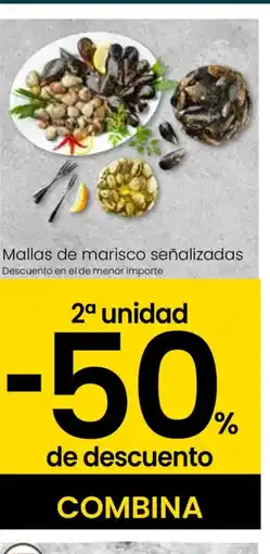 Eroski Mallas de marisco señalizadas oferta