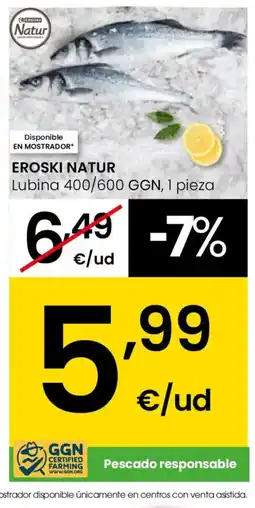 Eroski EROSKI NATUR Lubina oferta