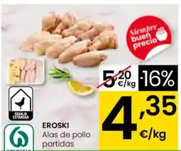 Eroski EROSKI Alas de pollo partidas oferta