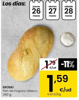 Eroski EROSKI Pan de hogaza clásico oferta