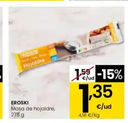 Eroski EROSKI Masa de hojaldre oferta